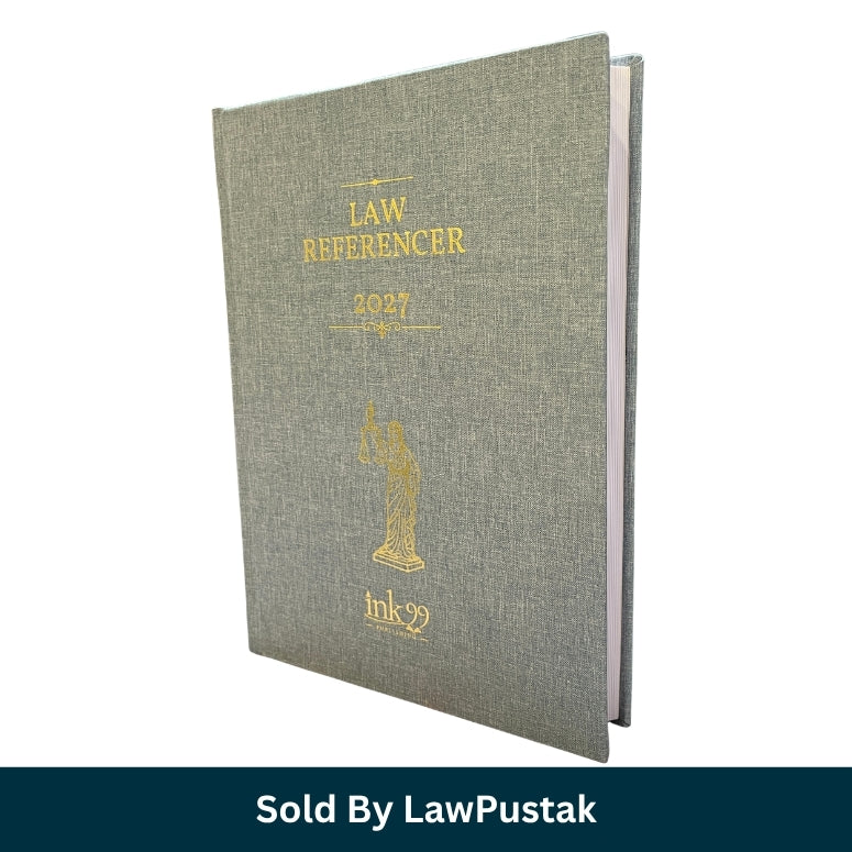 Legal Referencer 2027 Executive Legal Diary Grey Hardcover Gold Foil Print Ink99 Publishing
