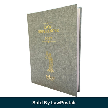 Legal Referencer 2027 Executive Legal Diary Grey Hardcover Gold Foil Print Ink99 Publishing