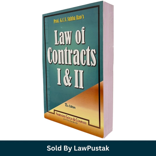 Prof GCV Subba Rao Law of Contracts I and II 12th Edition Narender Gogia Company Paperback 