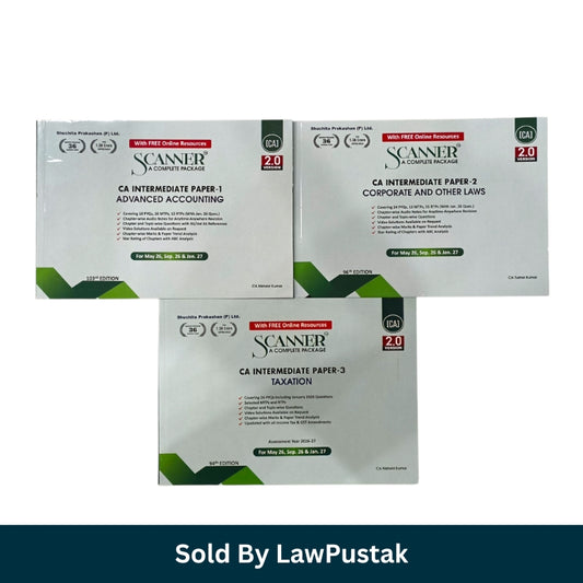 CA Intermediate Group-I (Paper 1,2,3) Combo of 3 Books By Shuchita Prakashan | For may 26, September 26 & January 27 Exams | Scanner