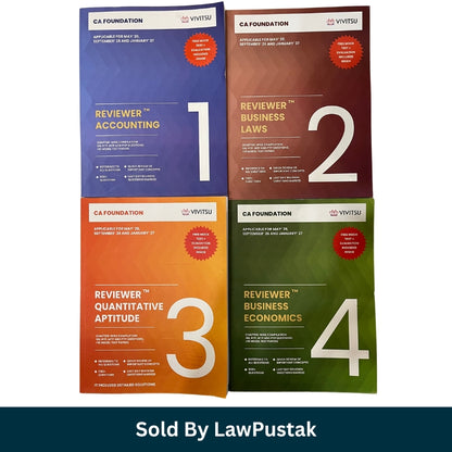 VIVITSU CA Foundation Reviewer Combo Set 2026 India
CA Foundation Accounting Business Laws Quantitative Aptitude Economics Books
VIVITSU CA Foundation Latest Edition 2026 Combo
CA Foundation Study Material India
Complete CA Foundation Reviewer Books by VIVITSU