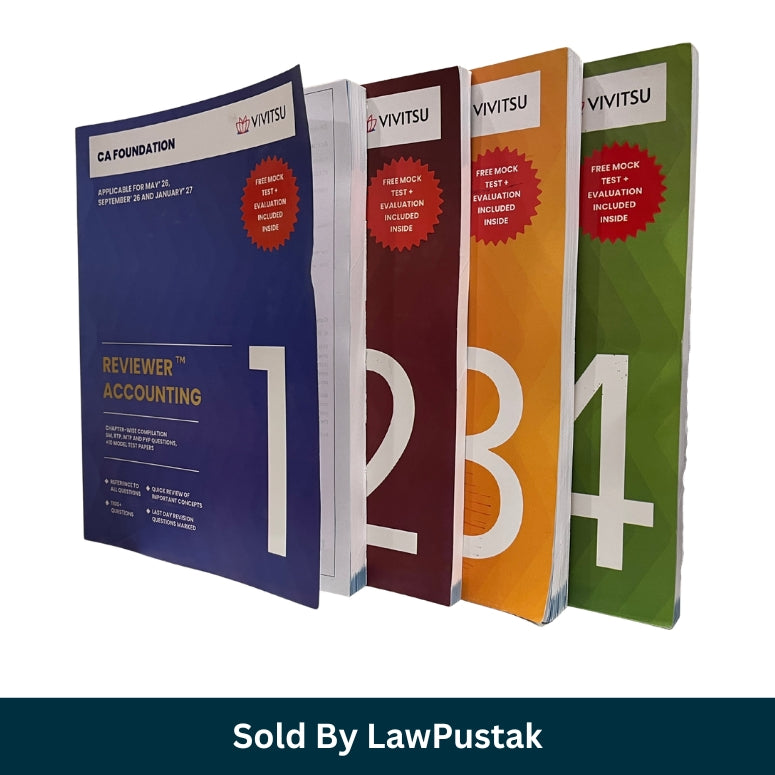 VIVITSU CA Foundation Reviewer Combo Set 2026 India
CA Foundation Accounting Business Laws Quantitative Aptitude Economics Books
VIVITSU CA Foundation Latest Edition 2026 Combo
CA Foundation Study Material India
Complete CA Foundation Reviewer Books by VIVITSU