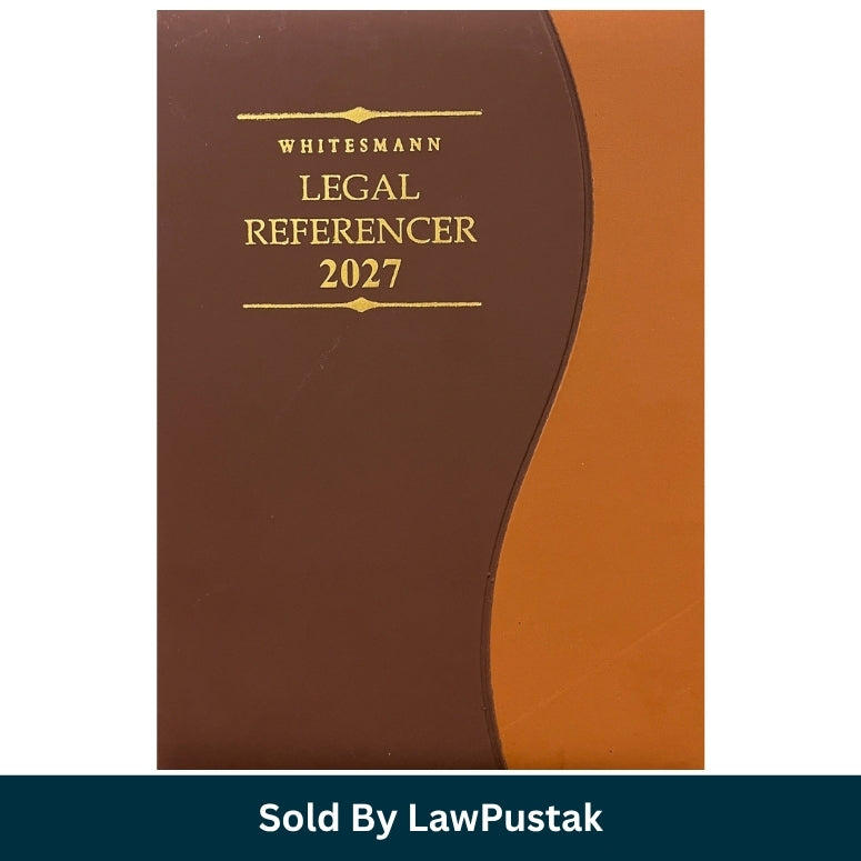 Whitesmann Legal Referencer 2027 Executive Legal Diary Dual Tone Dark Brown and Tan Leatherette Cover Gold Embossing   