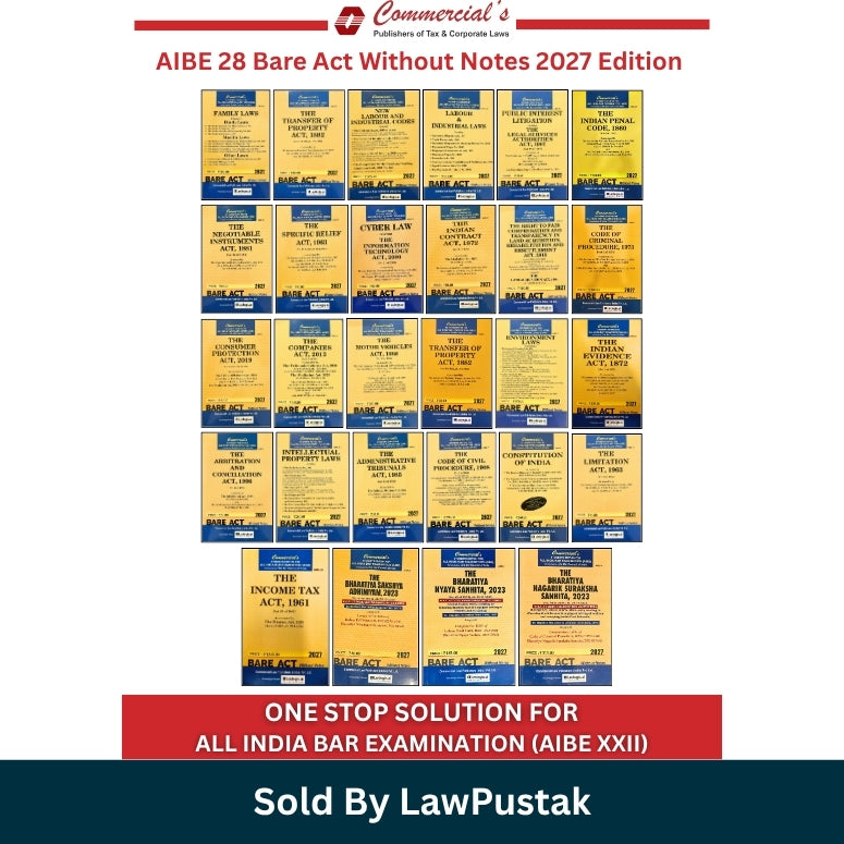 Commercials AIBE 28 Bare Act Without Notes 2027 Edition Full Set Stack View