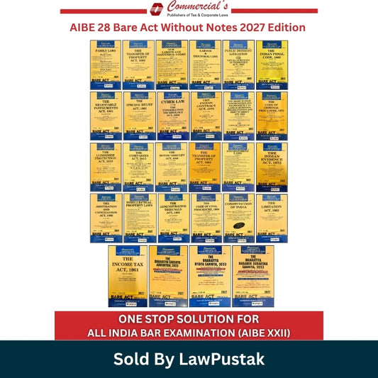 Commercials AIBE 28 Bare Act Without Notes 2027 Edition Full Set Stack View
