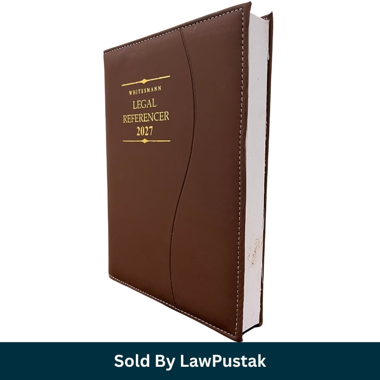 Whitesmann Legal Referencer 2027 Executive Legal Diary Brown foam Cover Gold Embossing   