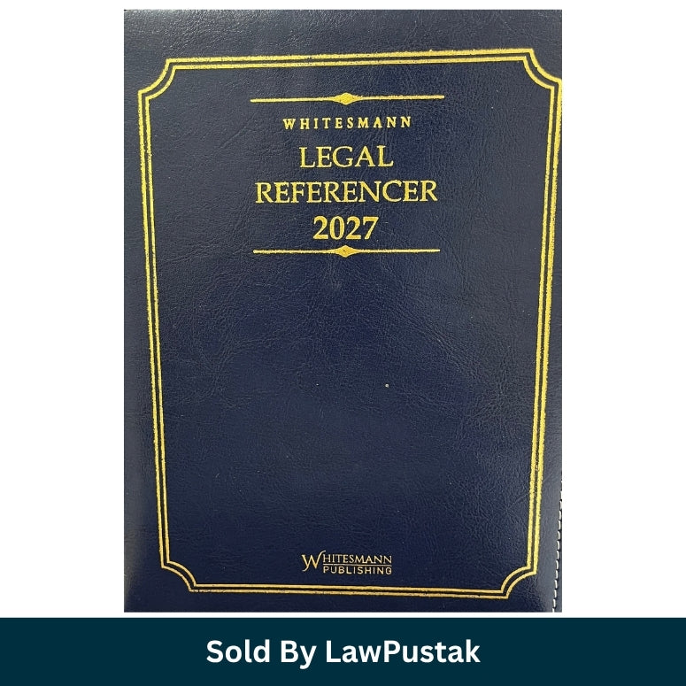 Whitesmann Legal Referencer 2027 Executive Legal Diary Navy Blue Leatherette Cover Gold Foil Embossing   