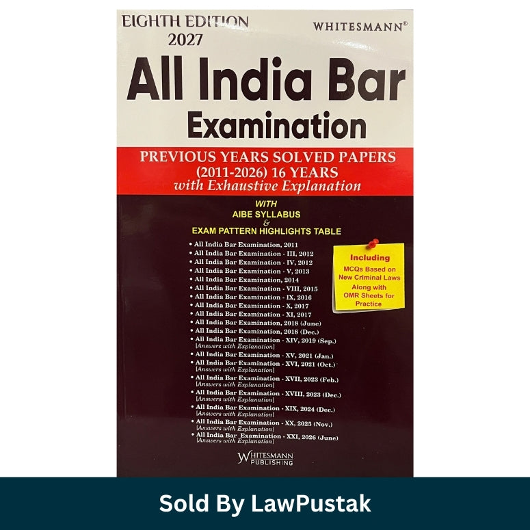 Whitesmann All India Bar Examination Solved Papers 2011-2026 Eighth Edition 2027 Front Cover   