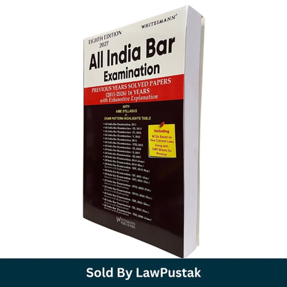 Whitesmann All India Bar Examination Solved Papers 2011-2026 Eighth Edition 2027 