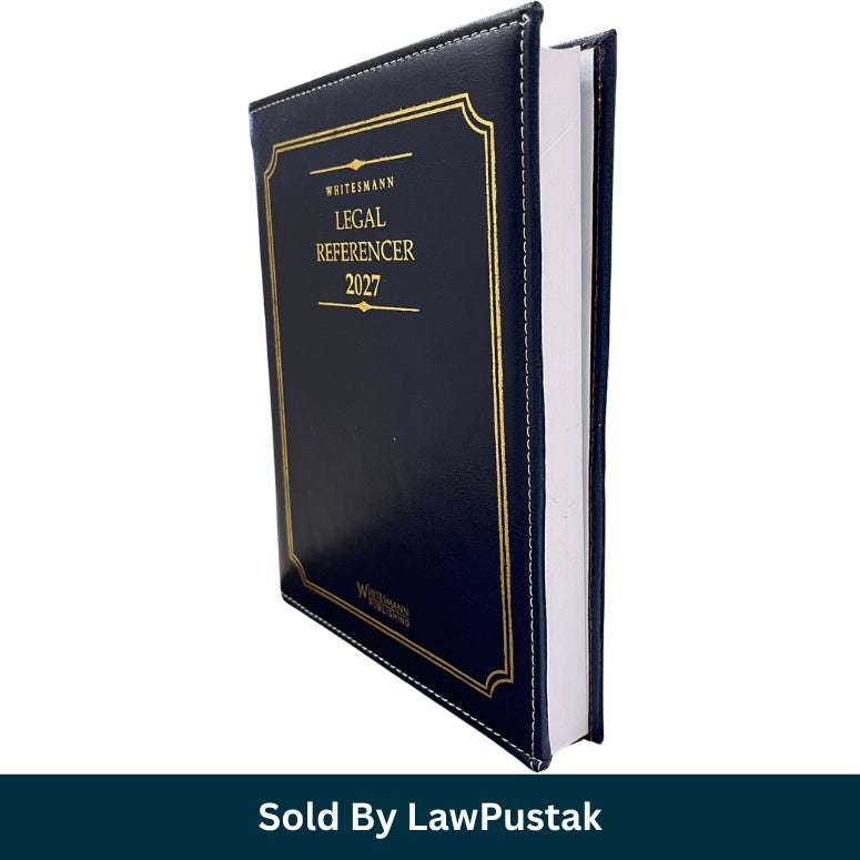 Whitesmann Legal Referencer 2027 Executive Legal Diary Navy Blue Leatherette Cover Gold Foil Embossing   