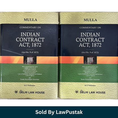 Commentary on The Indian Contract Act, 1872 by Mulla – Edition 2026 (In 2 Volumes) | Delhi Law House