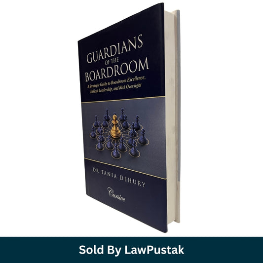 Book titled 'Guardians of the Boardroom' by Dr. Tania Dehury with a blue cover and chess pieces on a white background.