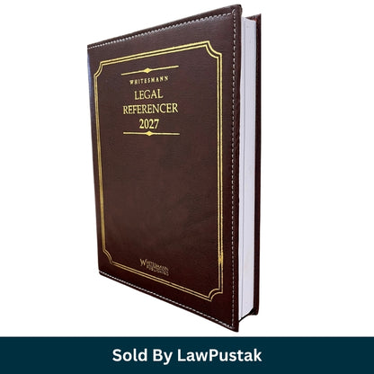Whitesmann Legal Referencer 2027 Executive Legal Diary Maroon Cover Gold Foil Embossing   