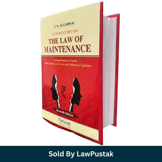 Book titled 'Commentary on the Law of Maintenance' with a red and beige cover on a white background.