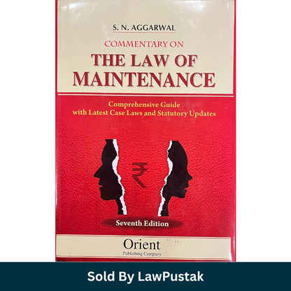 Book titled 'Commentary on the Law of Maintenance' with a red and beige cover on a white background.