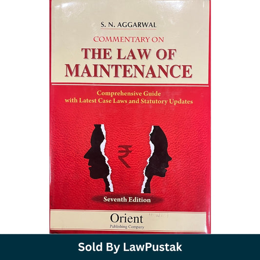 Book titled 'Commentary on the Law of Maintenance' with a red and beige cover on a white background.