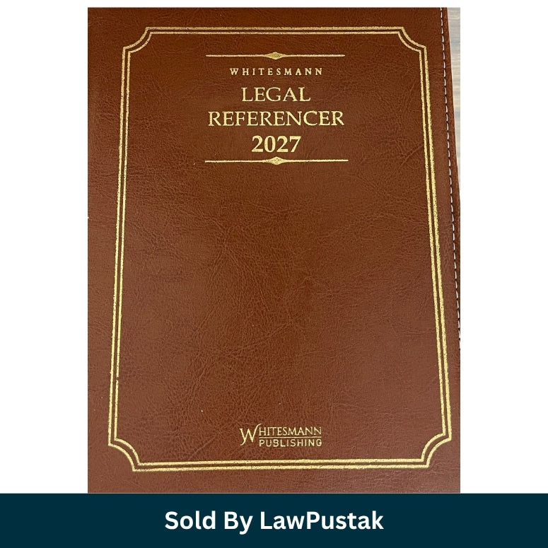 Whitesmann Legal Referencer 2027 Executive Legal Diary Tan Brown Leatherette Cover Gold Foil Embossing   