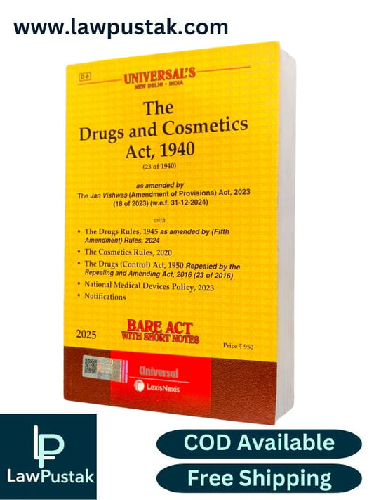Universal's The Drugs and Cosmetics Act, 1940 (23 of 1940) Bare Act 2025 - LexisNexis