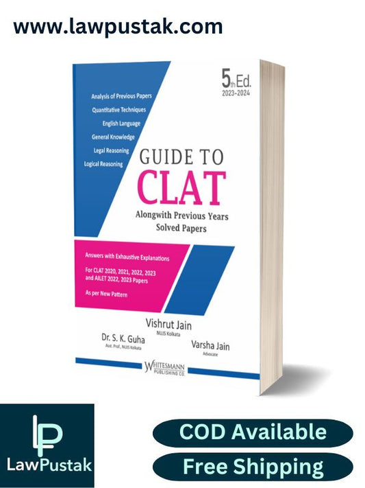 GUIDE TO CLAT ALONGWITH PREVIOUS YEARS SOLVED PAPERS-Whitesmann