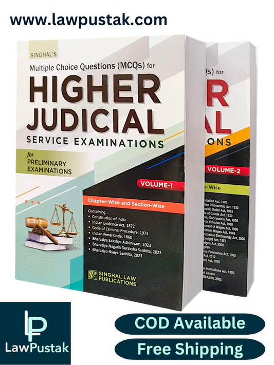 MCQ's for Higher Judicial Service Examinations for Preliminary Examinations | Volume-1 & 2 Edition 2025 - Singhal Law Publication 