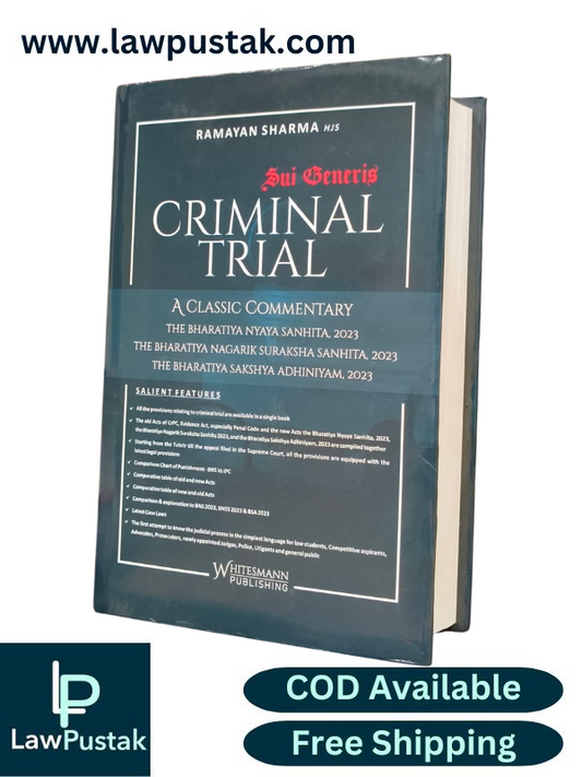 Sui Generis Criminal Trial By Ramayana Sharma - Edition 2024 - Whitesmann Publishing
