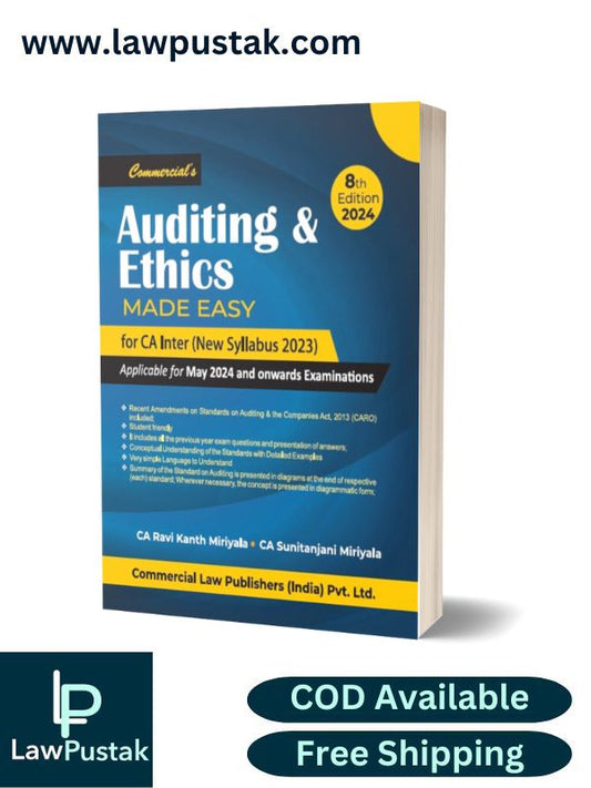 Auditing and Ethics Made Easy for CA Inter (New Syllabus 2023) By CA. Ravi Kanth Miriyala-Commercial's