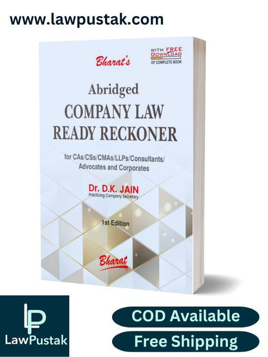 Abridged Company Law Ready Reckoner by CS (Dr.) D.K. JAIN | 1st Edition 2024 | Bharat Law House Pvt. Ltd.