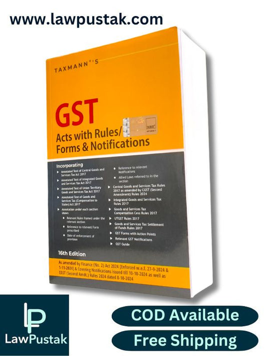 GST Acts with Rules/Forms & Notifications - 16th Edition October 2024 - Taxmann