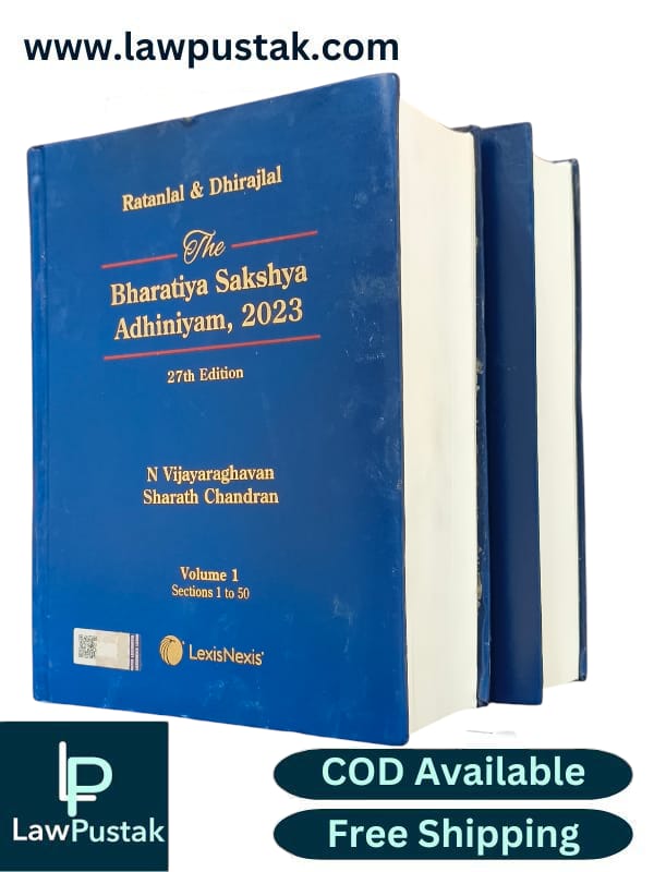 Ratanlal & Dhirajlal The Bharatiya Sakshya Adhiniyam , 2023 | 27th Edition 2024 | Hardcover | Volumes of 2