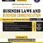 CMA Knowledge Series on Fundamentals of Business Law and Business Communication (Paper-1)-CMA Shruthi Y V | 3rd Edition 2025 | Commercial's