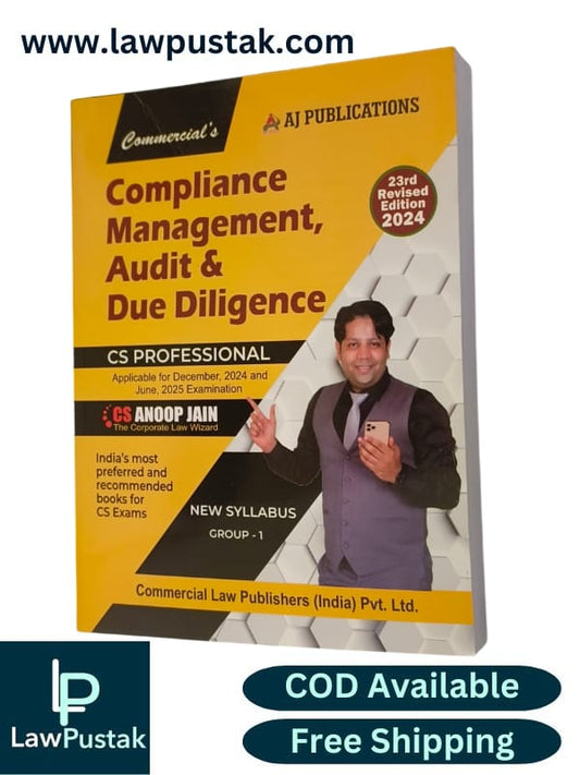 CS Professional Programme Compliance Management Audit and Due Diligence New Syllabus By CS Anoop Jain Applicable for June 2025 Examination