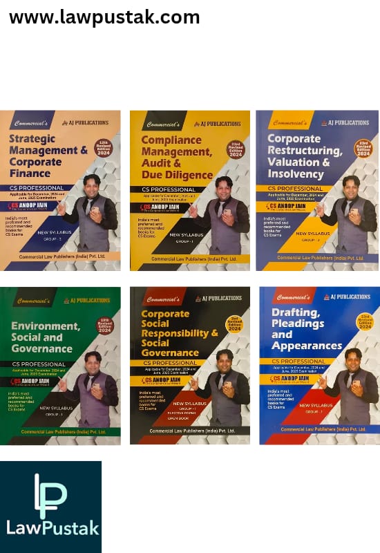 Combo of 6 Books for CS Professional By CS Aboop Jain - Applicable for December, 2024 and June, 2025 Examination