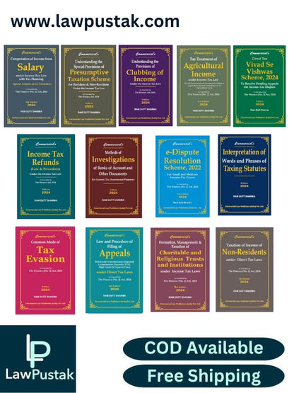13 Books Of Income Tax Combo By Ram Dutt Sharma - Commercial Law Publishers