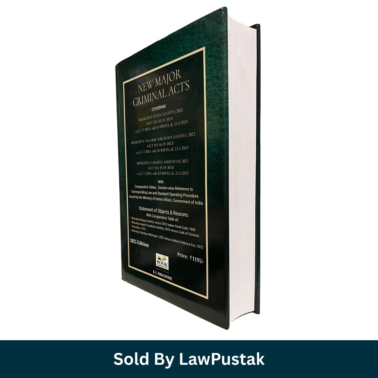 New Major Criminal Acts - Edition 2025 | B.C. Publications