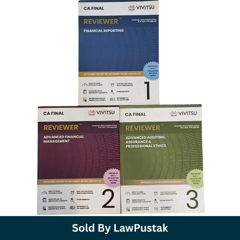 Vivitsu CA Final Reviewer Combo Set 3 Books FR AFM Auditing Front Covers
