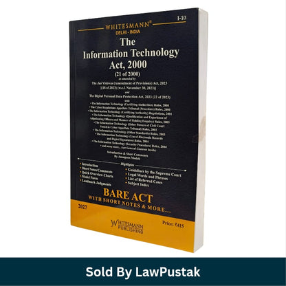 Whitesmanns The Information Technology Act 2000 Bare Act 2027 Edition Anoopam Modak   