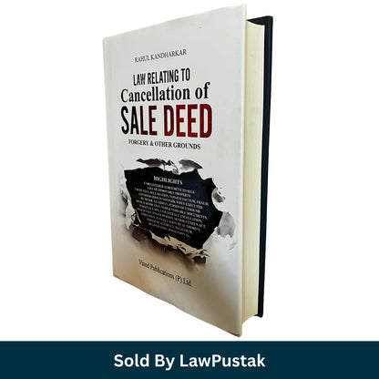 Law Relating to Cancellation of Sale Deed Rahul Kandharkar Vinod Publications Hardcover Side View