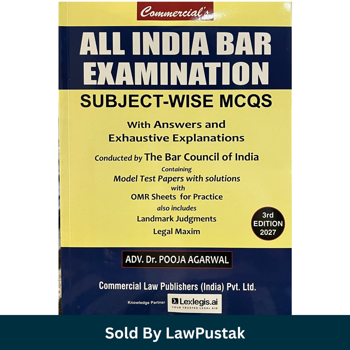 Commercials AIBE Subject Wise MCQs Pooja Agarwal 3rd Edition 2027 Front Cover