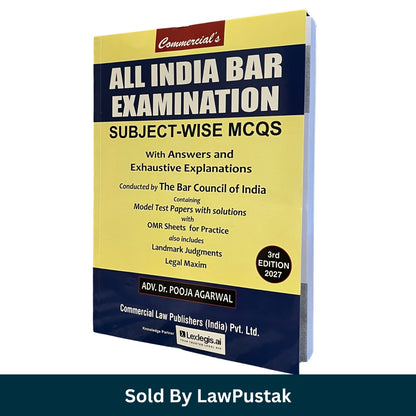 Commercials AIBE Subject Wise MCQs Pooja Agarwal 2027 Edition Cover Side View