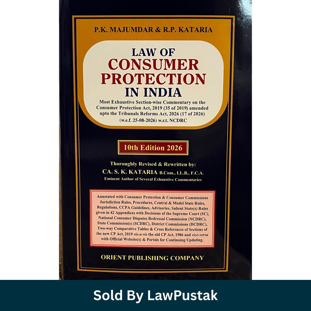 Law of Consumer Protection in India PK Majumdar RP Kataria 10th Edition 2026 Front Cover