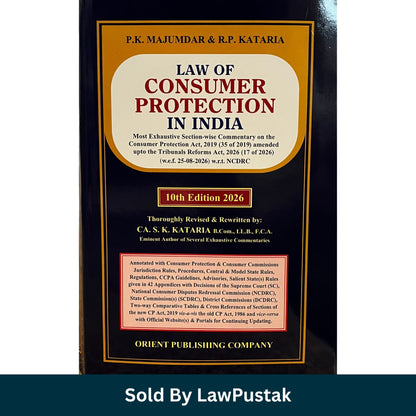 Law of Consumer Protection in India PK Majumdar RP Kataria 10th Edition 2026 Front Cover