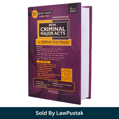  New Criminal Major Acts Diglot Edition Anoopam Modak Hardcover Perspective View   