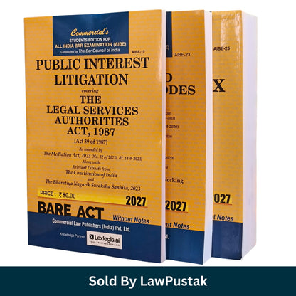 Commercials AIBE Bare Acts Set 2027 Edition Income Tax Labour Codes PIL Cover View
