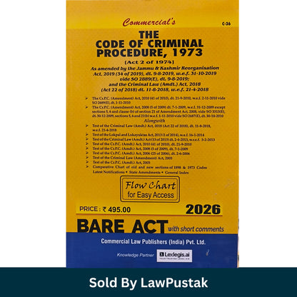 Commercials Code of Criminal Procedure 1973 CrPC Bare Act 2026 Edition