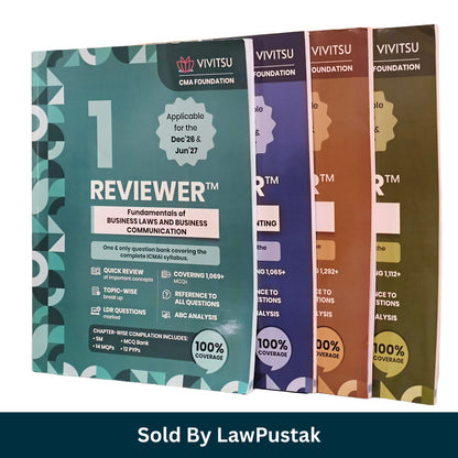 Vivitsu CMA Foundation Reviewer 4 Books Stack Side Perspective View Dec 2026 and Jun 2027