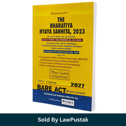 Commercials The Bharatiya Nyaya Sanhita 2023 Bare Act 2027 Edition