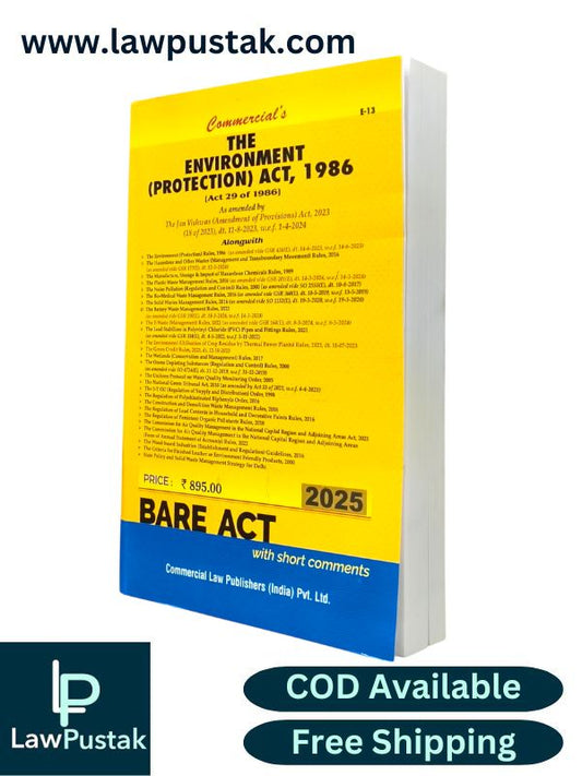 Commercial's The Environment Protection Act, 1986| Bare Act with short Comments | Edition 2025
