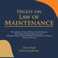 Digest on law of Maintenance by Rahul Kandharkar – 1st Edition 2024-Vinod Publication