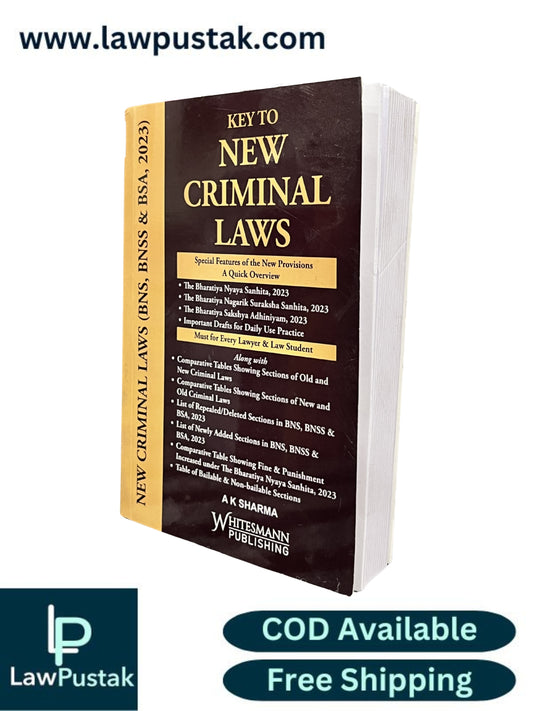 Key to New Criminal Laws by A K Sharma - Edition 2026 | Whitesmann Publishing
