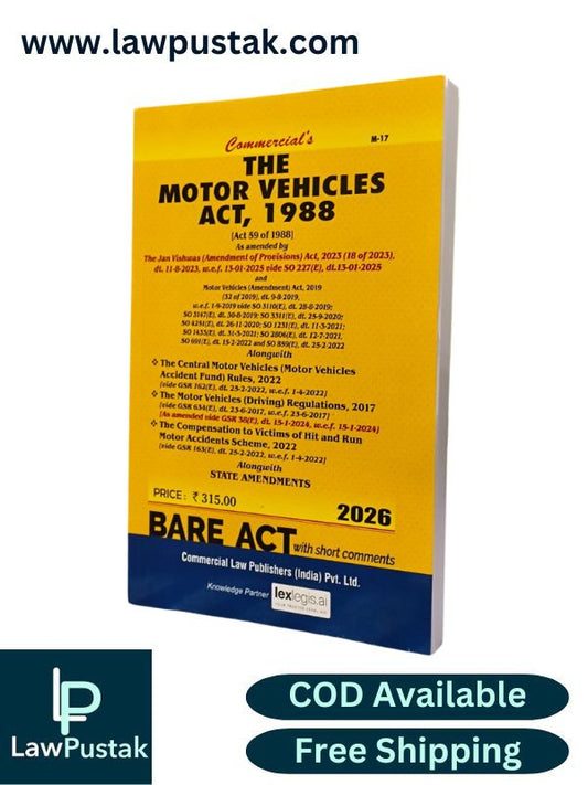 The Motor Vehicles Act, 1988 (Edition 2026) - Bare Act | Commercial Law Publishers (India) Pvt. Ltd.